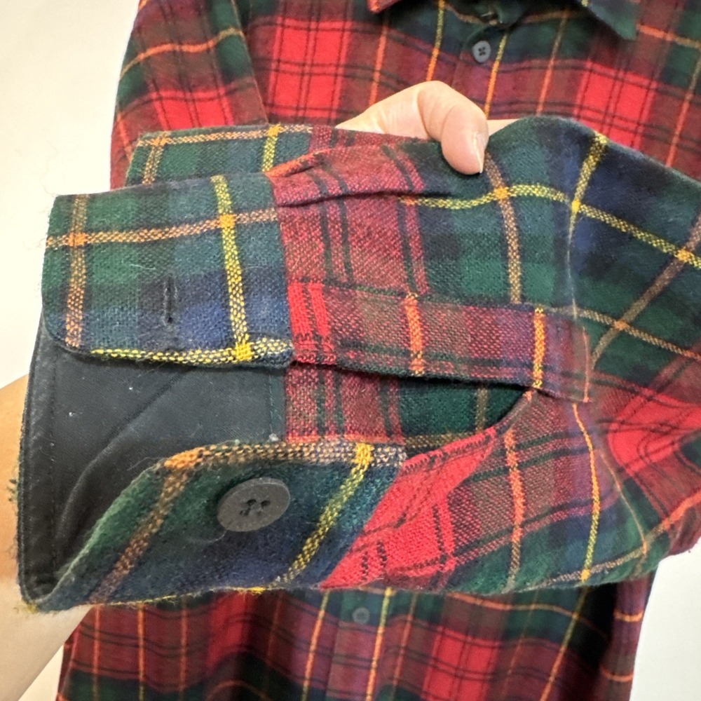 Men's Woolrich Plaid Shirt Size XL made In USA #042 - Picture 13 of 16